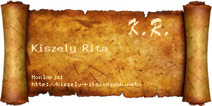 Kiszely Rita névjegykártya